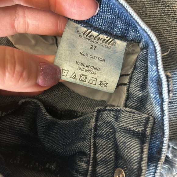 Brandy Melville Jeans. Blue, Size 27. Distressed. - Picture 3 of 7